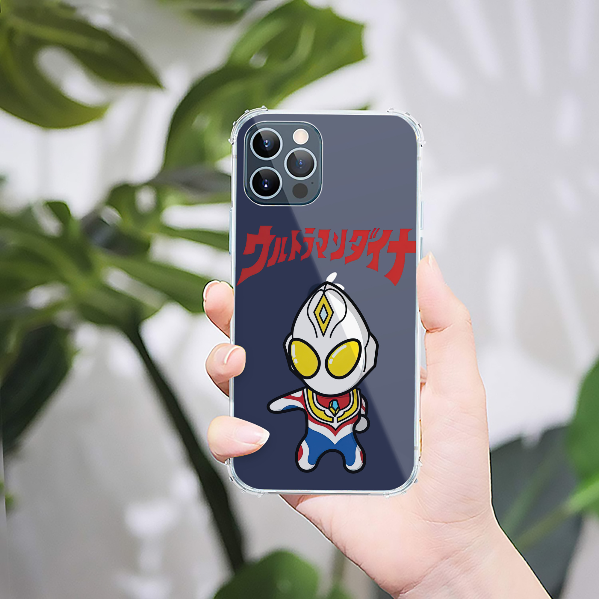（画像用） ウルトラマン Ultraman 【iPhone 12シリーズ対応】透明スマホケース（クリアソフトケース）